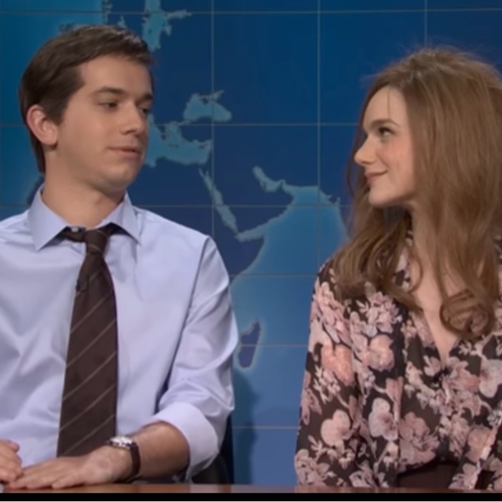 NWT Paige Kirstie Black Floral Silk Blouse as seen on SNL